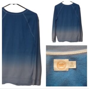 🌺blue And light Blue Long Sleeve Top